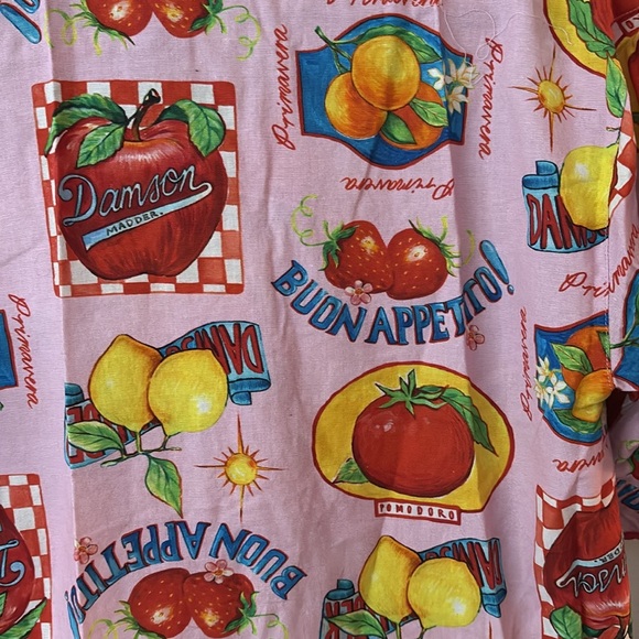 Damson Madder Chlo Fruit Print Linen Shirt - Picture 8 of 12